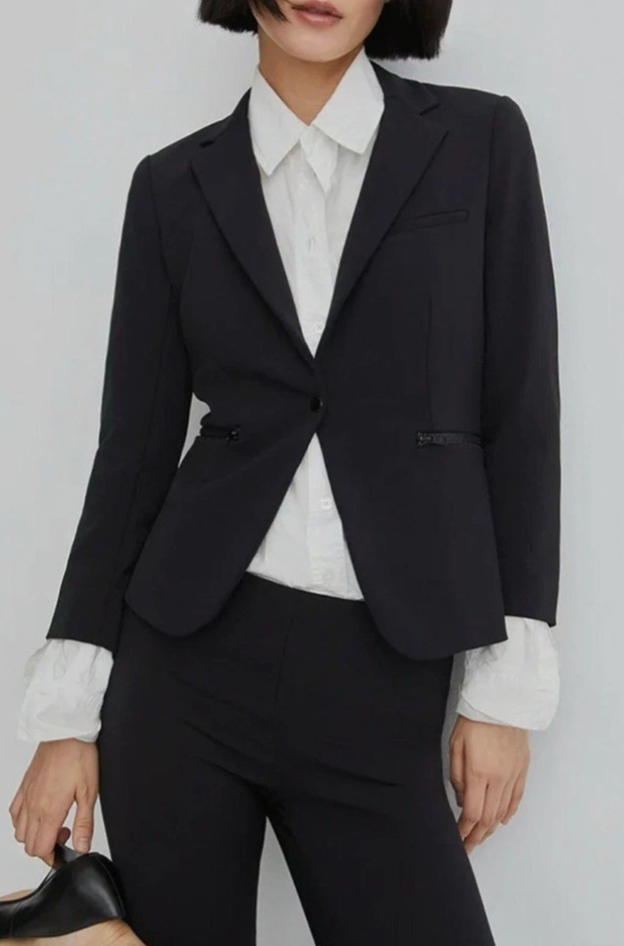 Veronica Beard Core Schoolboy Scuba Dickey Jacket $645 Fitted Blazer NWT 10